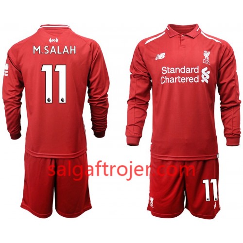 Liverpool Fodboldtrøjer M.SALAH 11 Børn Hjemmebanesæt 2018/19 Langærmet Liverpool Fodboldtrøjer M.SALAH 11 Børn Hjemmebanesæt 2018/19 Langærmet